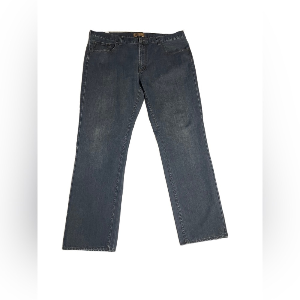 Blue Pronto Uomo Denim Jeans Mens Size  40X34 Straight Dark  Wash Blue